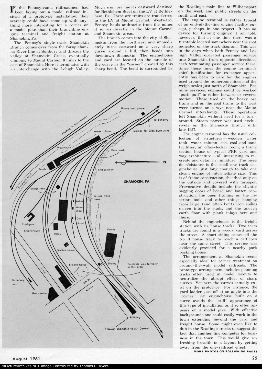 "Shamokin On The PRR," Page 25, 1961